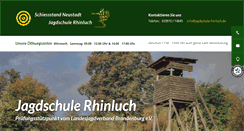 Desktop Screenshot of jagdschule-rhinluch.de