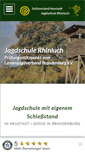 Mobile Screenshot of jagdschule-rhinluch.de